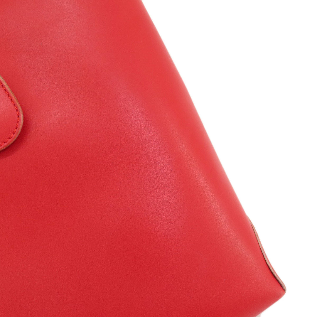 TOD’S Tote Bag leather Red Simple design
