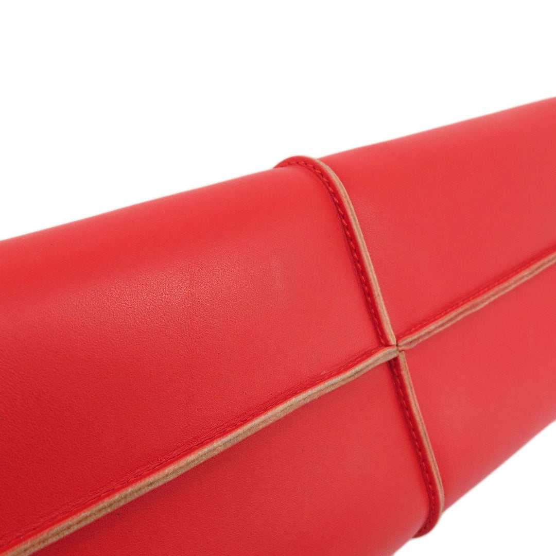 TOD’S Tote Bag leather Red Simple design