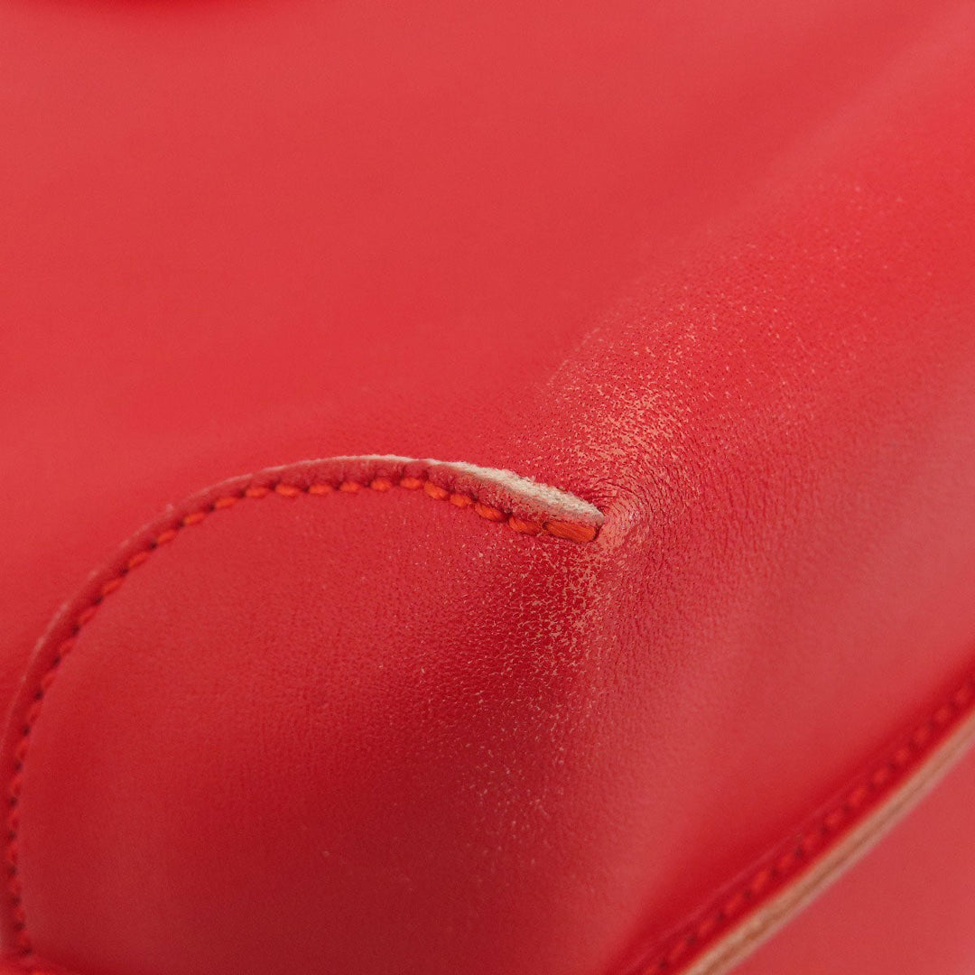 TOD’S Tote Bag leather Red Simple design