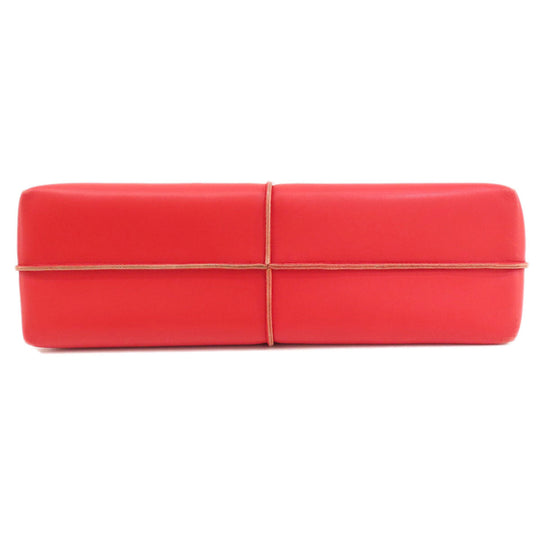 TOD’S Tote Bag leather Red Simple design