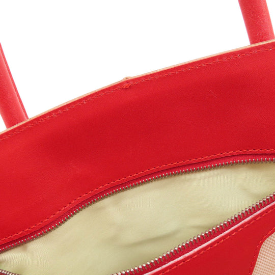 TOD’S Tote Bag leather Red Simple design