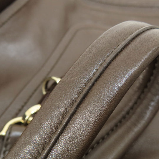 BALLY Tote Bag leather Brown 2WAY Women Used Authentic