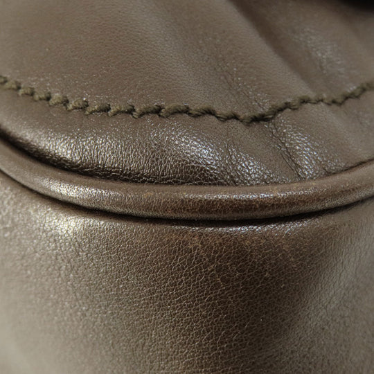 BALLY Tote Bag leather Brown 2WAY Women Used Authentic
