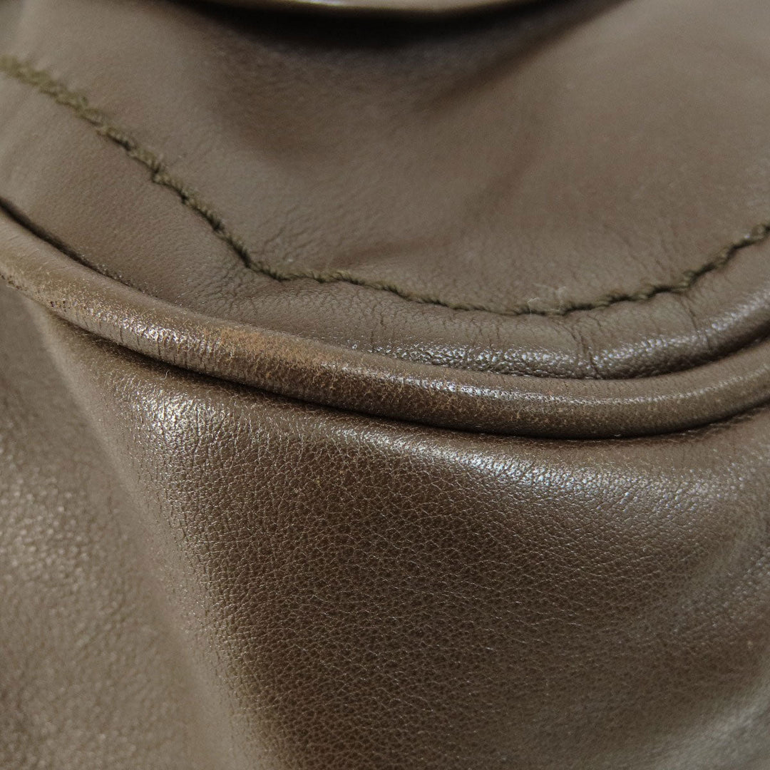 BALLY Tote Bag leather Brown 2WAY Women Used Authentic