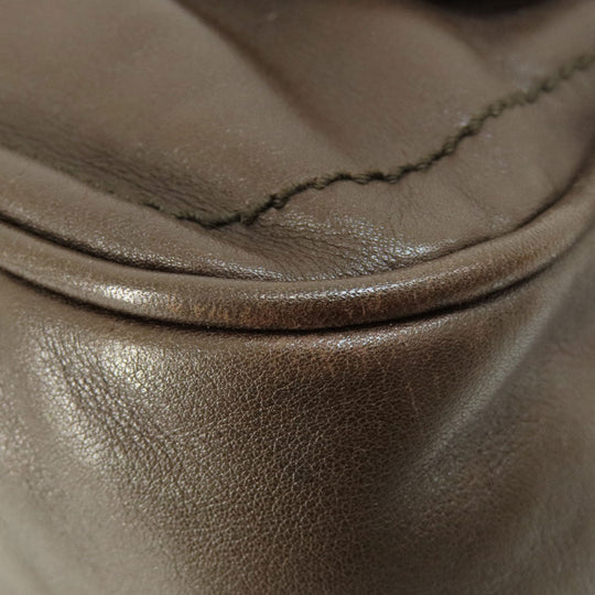 BALLY Tote Bag leather Brown 2WAY Women Used Authentic