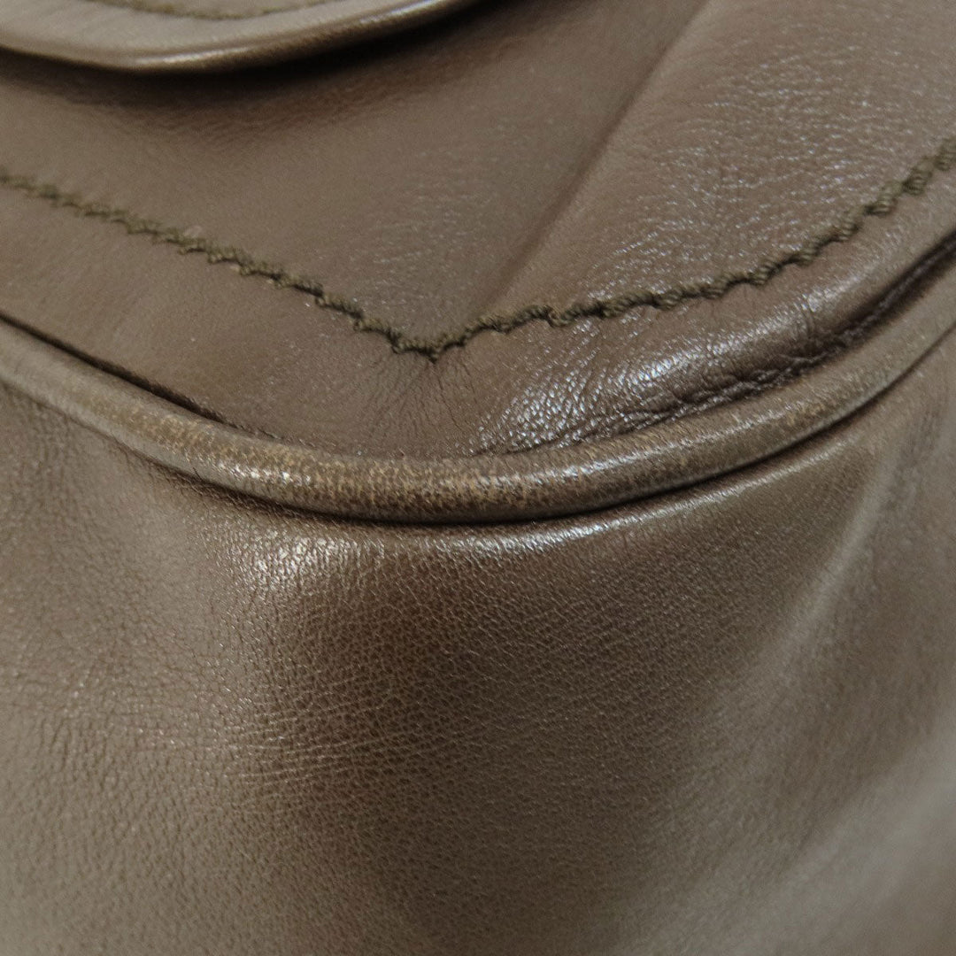 BALLY Tote Bag leather Brown 2WAY Women Used Authentic