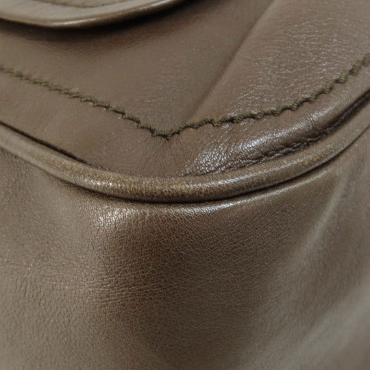 BALLY Tote Bag leather Brown 2WAY Women Used Authentic