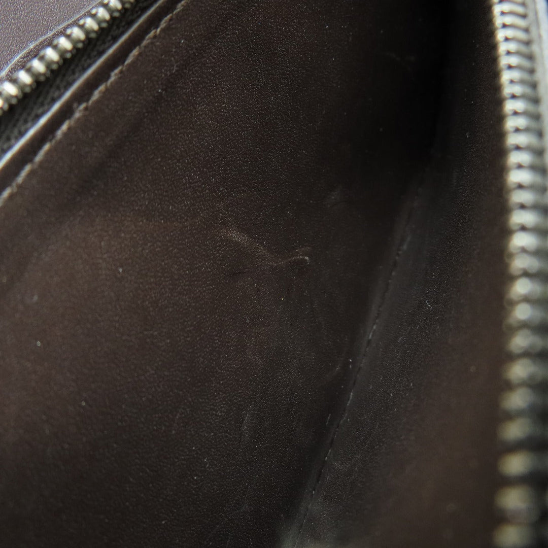 Berluti Long Wallet Purse leather Brown Calligraphy