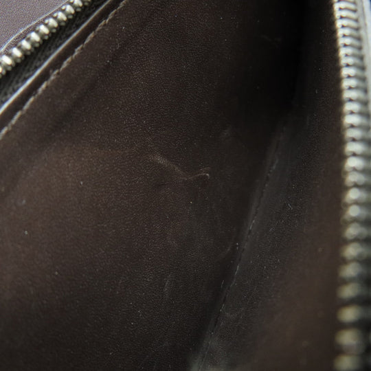 Berluti Long Wallet Purse leather Brown Calligraphy