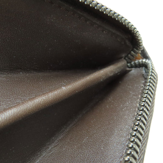 Berluti Long Wallet Purse leather Brown Calligraphy