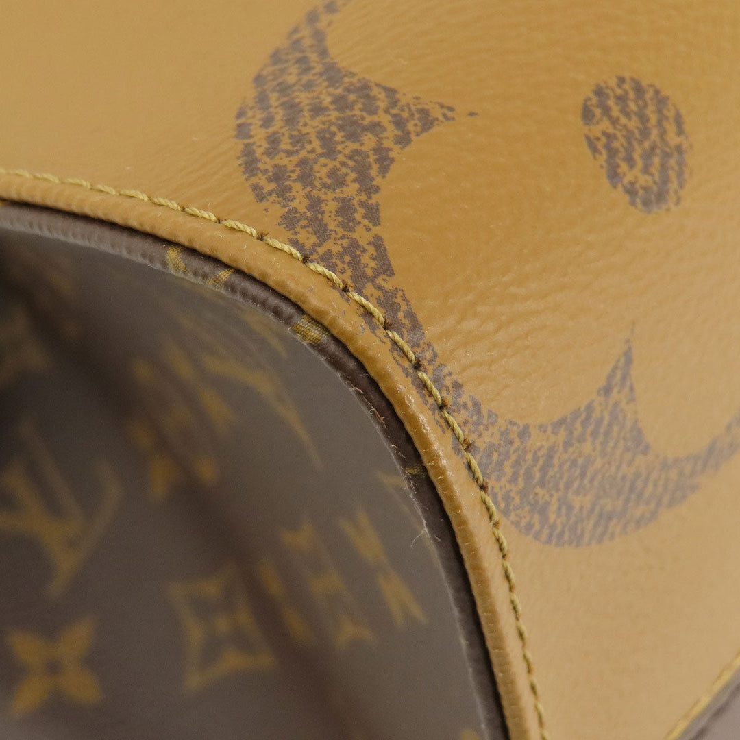 LOUIS VUITTON Tote Bag M45321 Monogram reverse Brown On the Go MM Monogram Giant Women Used Authentic
