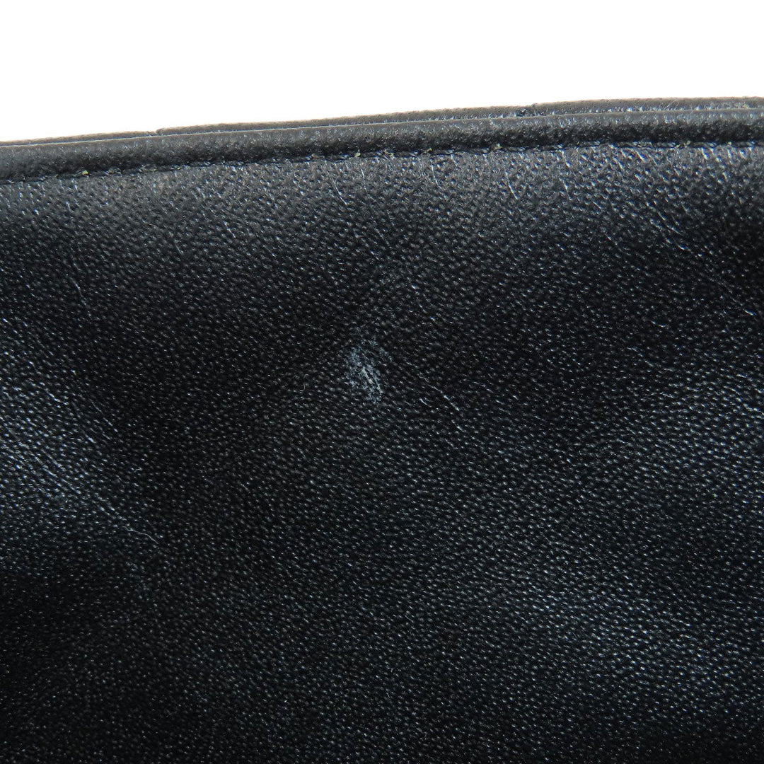 CHANEL Shoulder Bag lambskin black ChainShoulder Matelasse SilverMetal