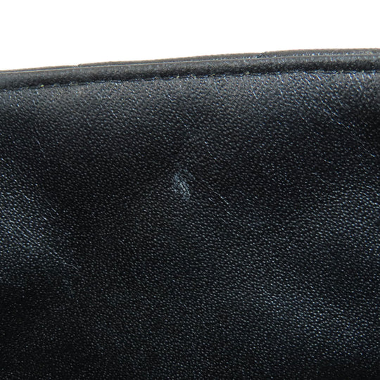 CHANEL Shoulder Bag lambskin black ChainShoulder Matelasse SilverMetal