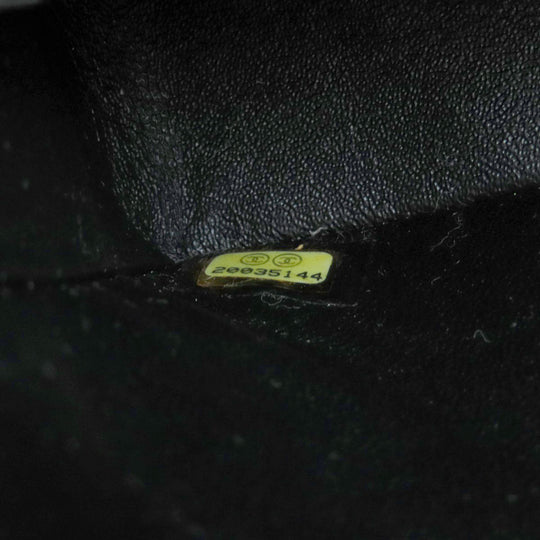 CHANEL Shoulder Bag lambskin black ChainShoulder Matelasse SilverMetal