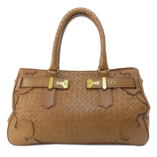BOTTEGAVENETA Tote Bag leather Brown Women Used Authentic