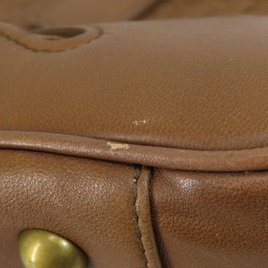 BOTTEGAVENETA Tote Bag leather Brown Women Used Authentic
