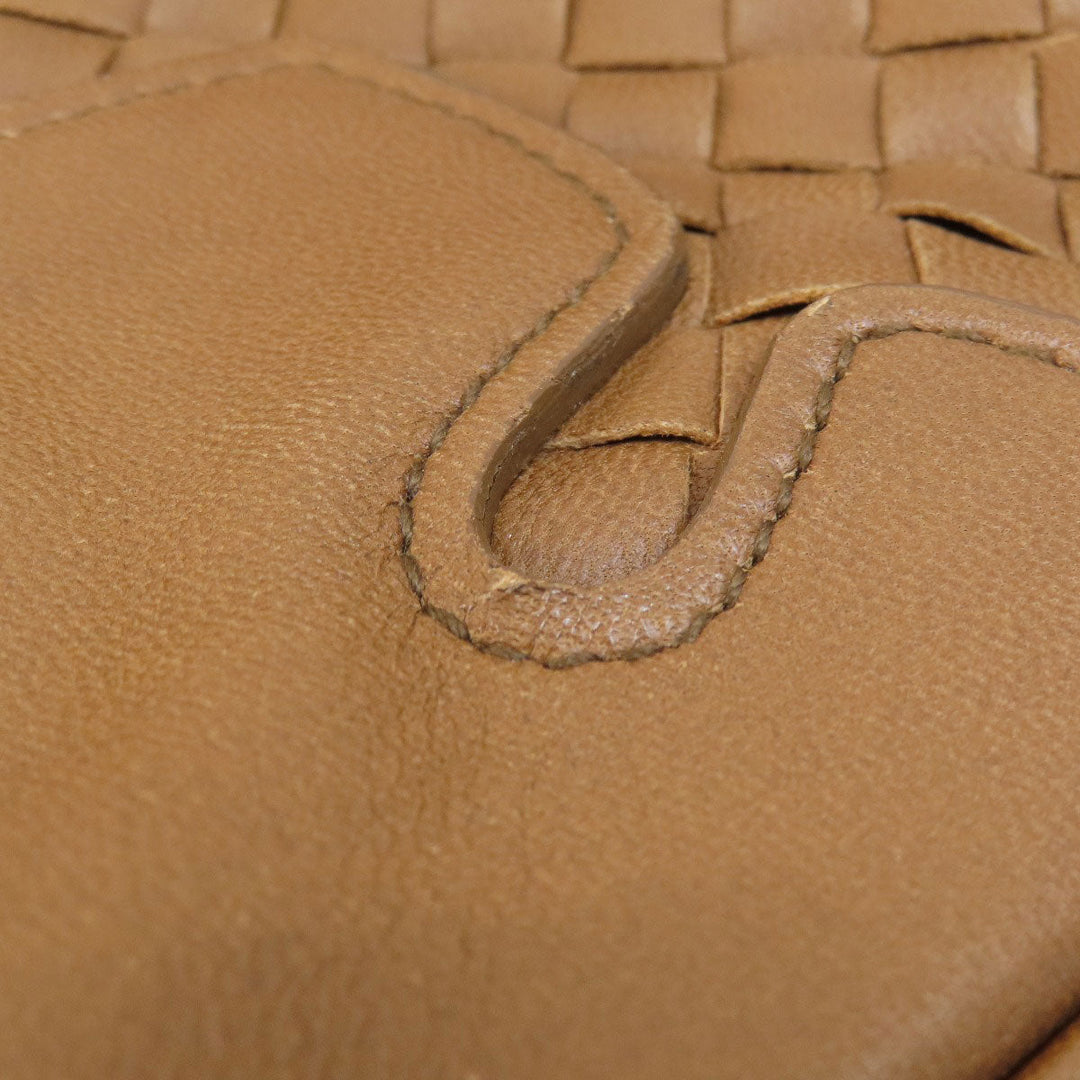 BOTTEGAVENETA Tote Bag leather Brown Women Used Authentic