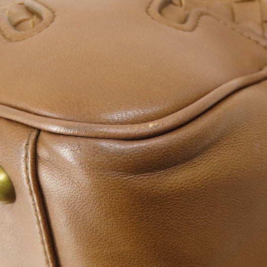BOTTEGAVENETA Tote Bag leather Brown Women Used Authentic