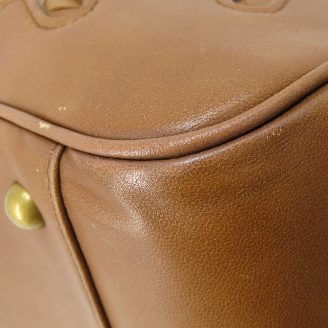 BOTTEGAVENETA Tote Bag leather Brown Women Used Authentic