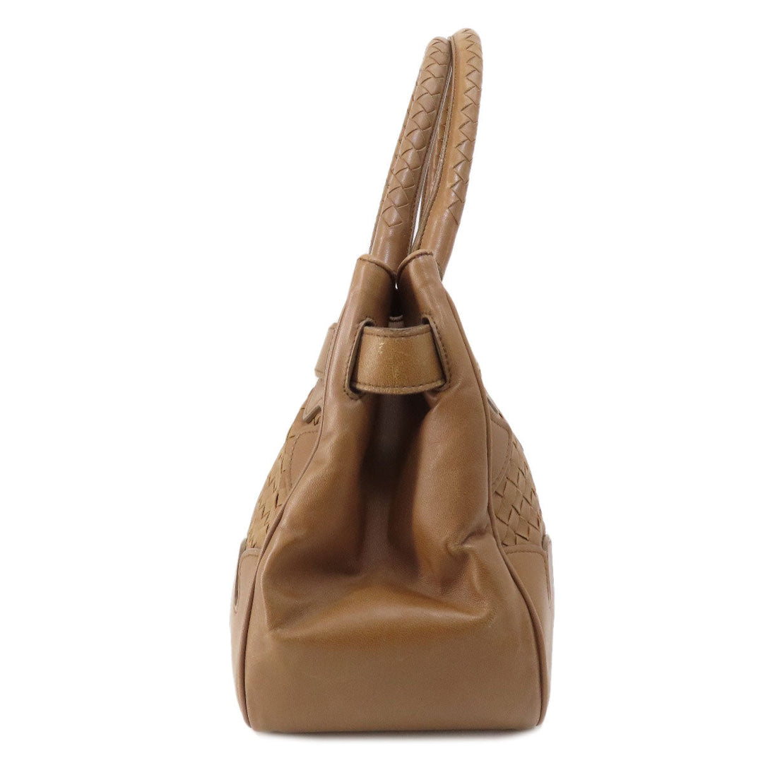 BOTTEGAVENETA Tote Bag leather Brown Women Used Authentic