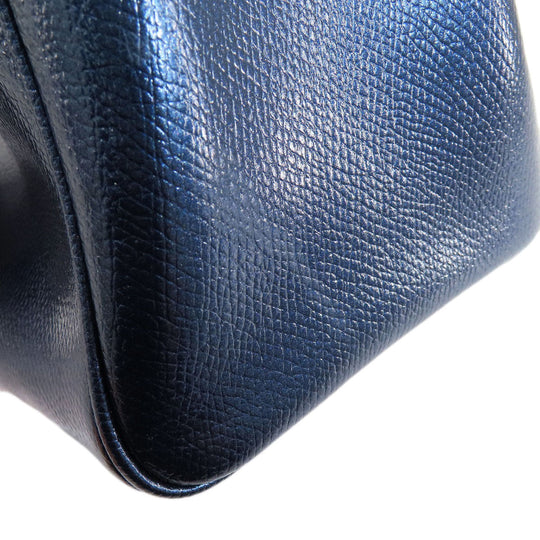 COACH Handbag F56125 leather blue 2WAY Women Used Authentic