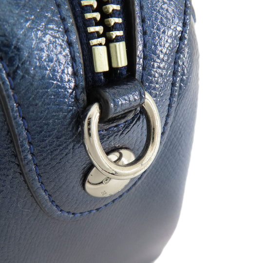 COACH Handbag F56125 leather blue 2WAY Women Used Authentic