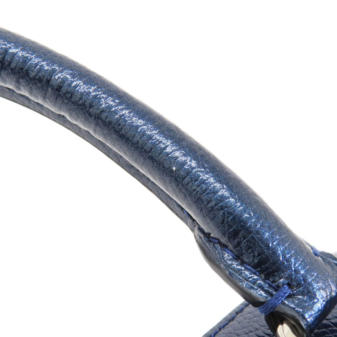 COACH Handbag F56125 leather blue 2WAY Women Used Authentic