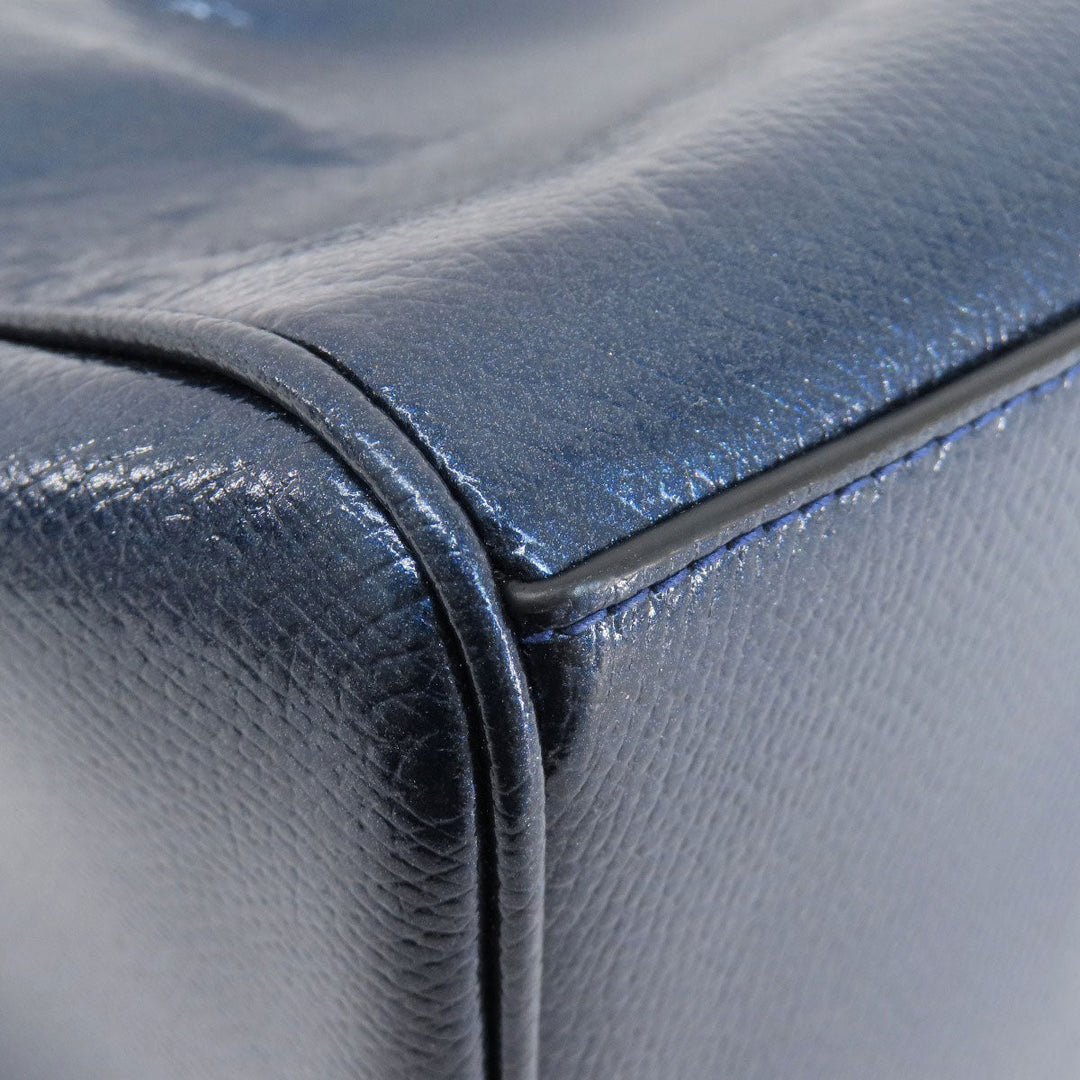 COACH Handbag F56125 leather blue 2WAY Women Used Authentic