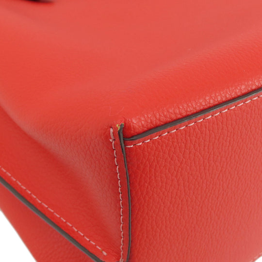 COACH Tote Bag 1671 leather Red logo