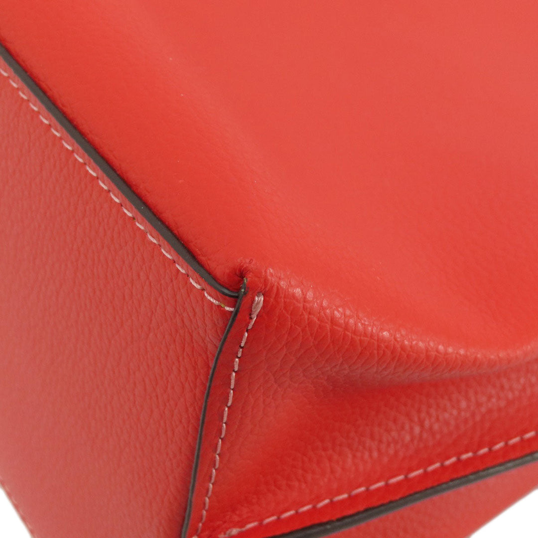 COACH Tote Bag 1671 leather Red logo