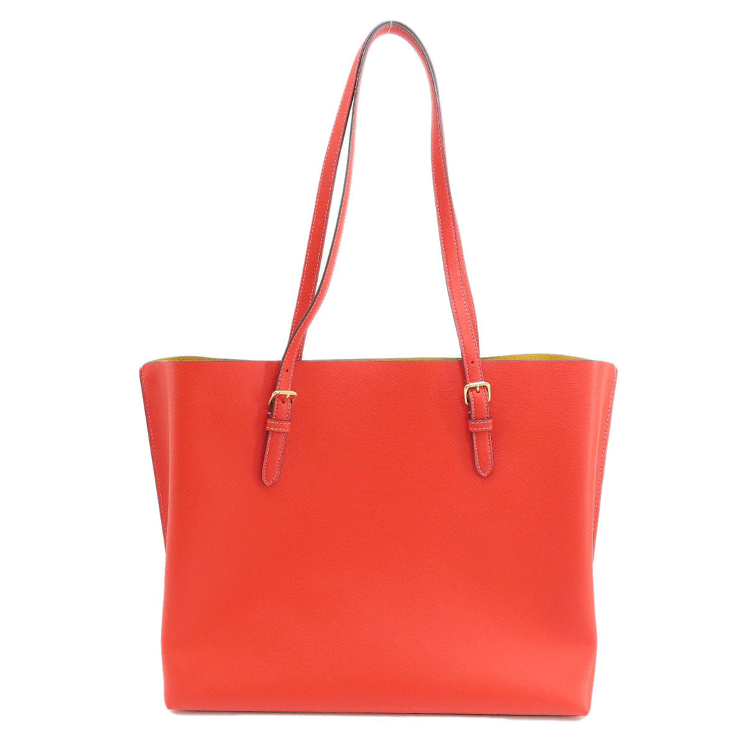 COACH Tote Bag 1671 leather Red logo