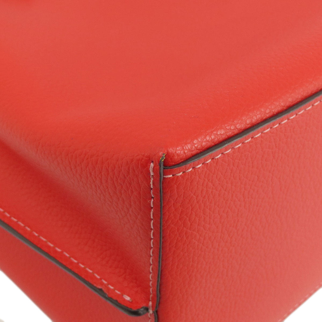 COACH Tote Bag 1671 leather Red logo