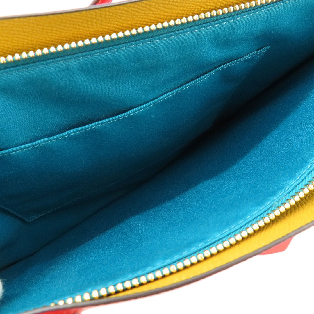 COACH Tote Bag 1671 leather Red logo