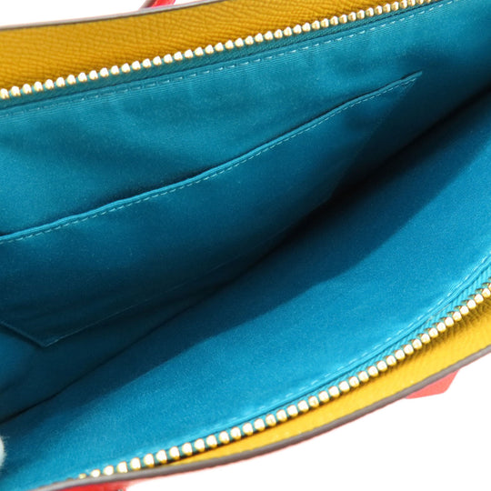 COACH Tote Bag 1671 leather Red logo