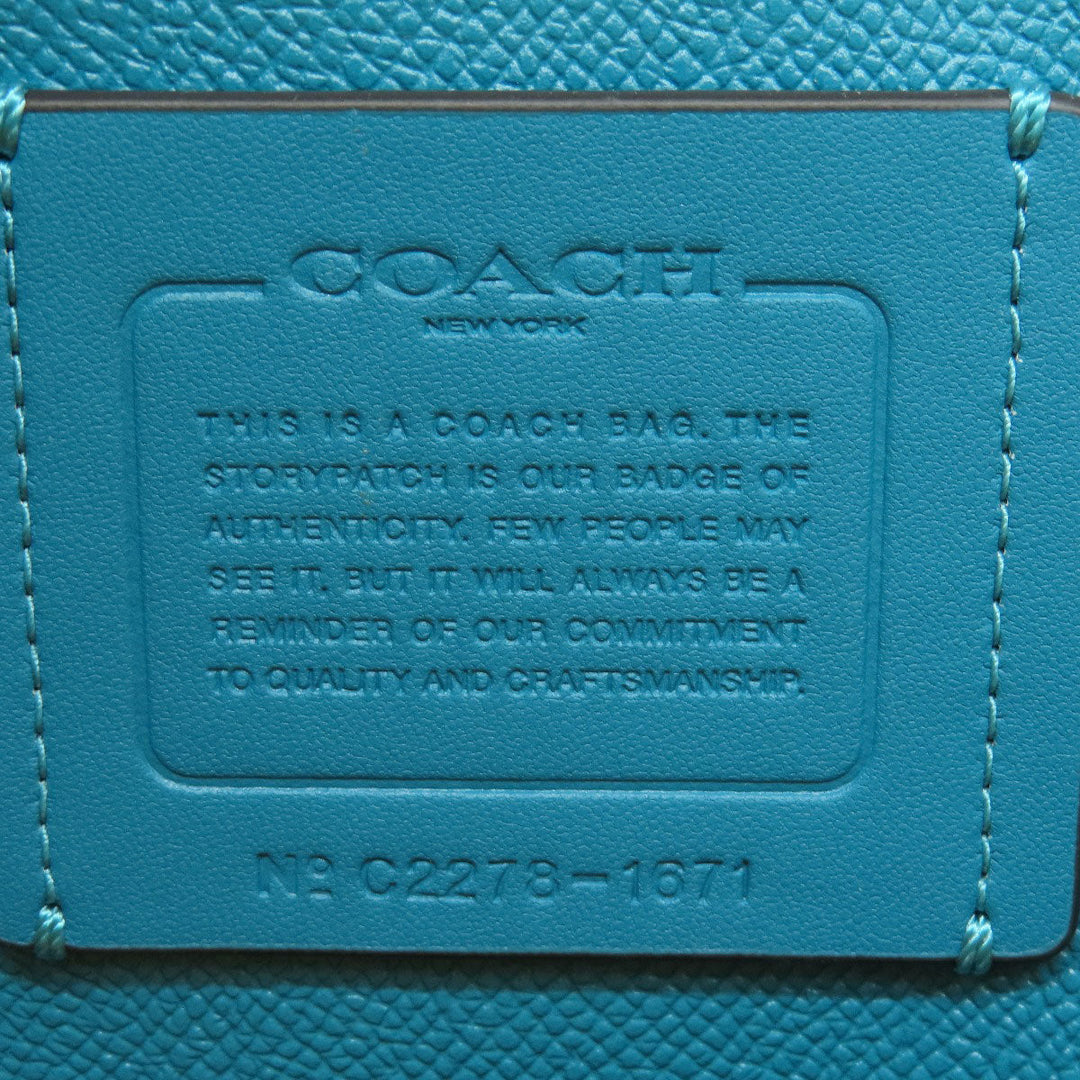 COACH Tote Bag 1671 leather Red logo