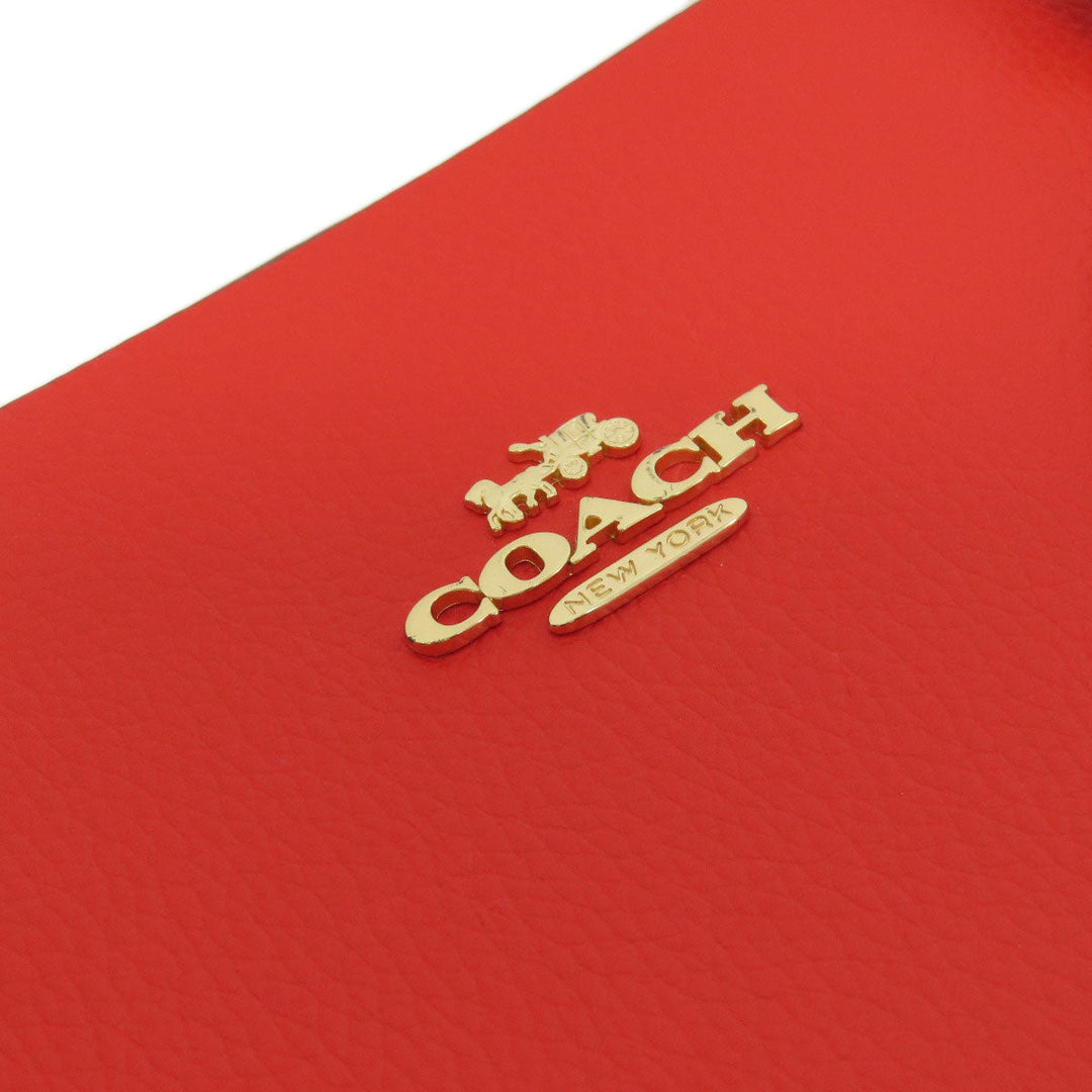 COACH Tote Bag 1671 leather Red logo