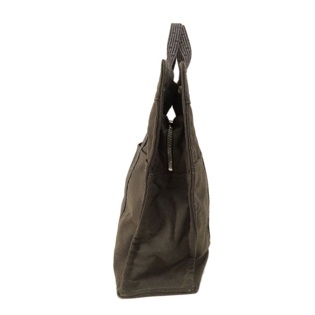 HERMES Tote Bag canvas gray Her LineMM Women Used Authentic