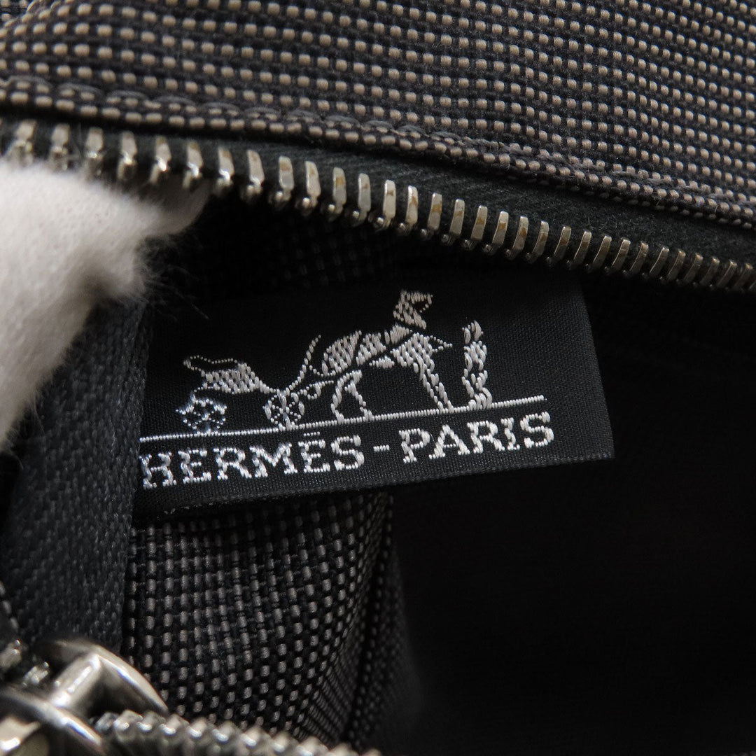 HERMES Tote Bag canvas gray Her LineMM Women Used Authentic