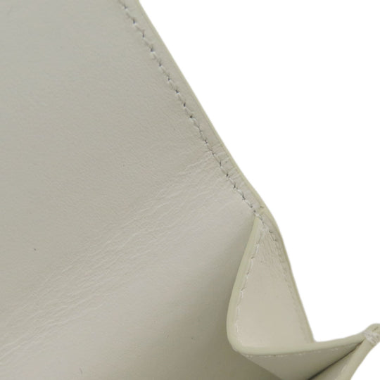 CELINE Bifold Wallet PVC white Triomphe