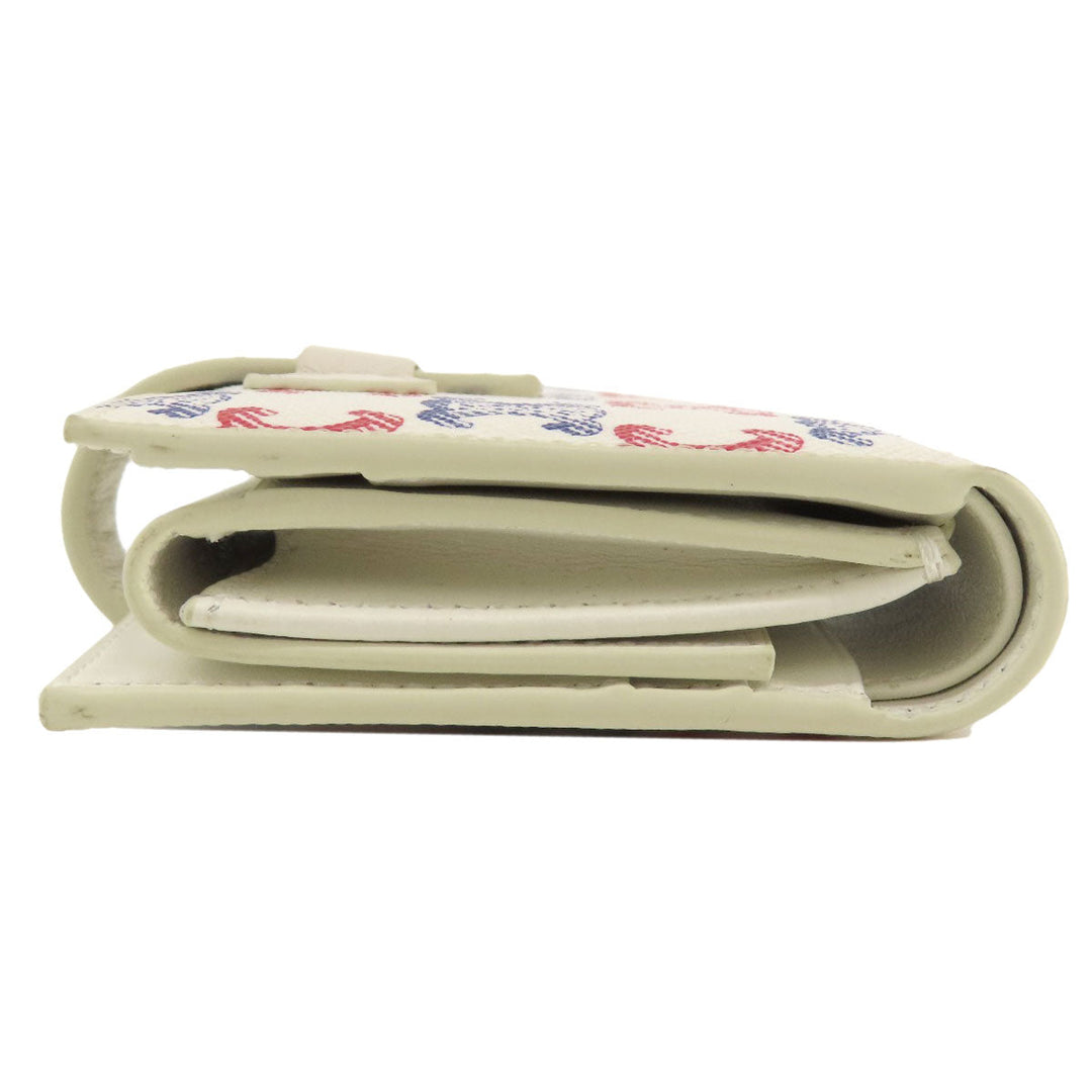 CELINE Bifold Wallet PVC white Triomphe