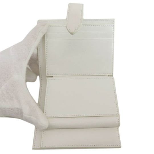 CELINE Bifold Wallet PVC white Triomphe