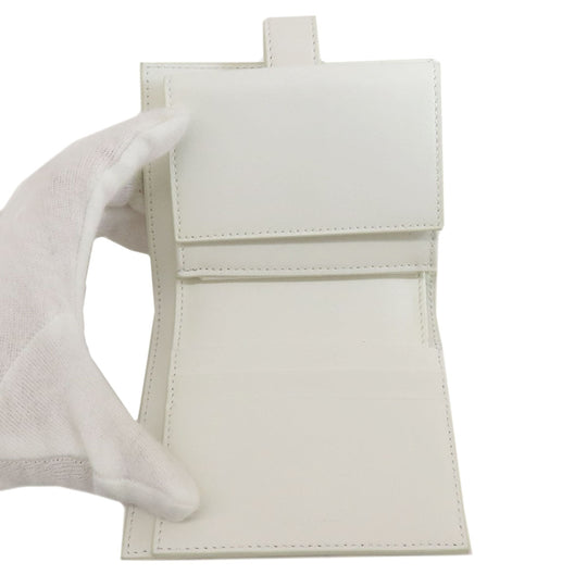 CELINE Bifold Wallet PVC white Triomphe