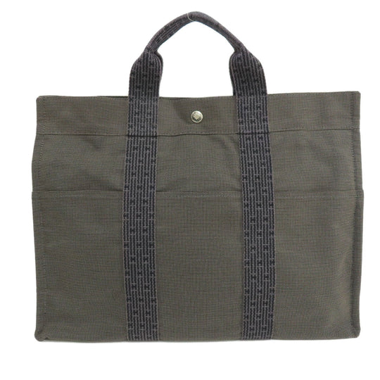 HERMES Handbag canvas gray Her LineMM Women(Unisex) Used Authentic