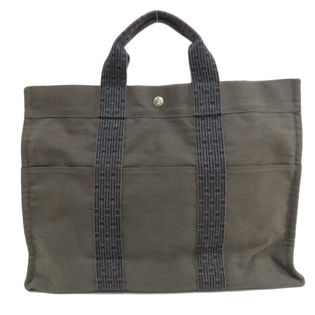 HERMES Handbag canvas gray Her LineMM Women(Unisex) Used Authentic