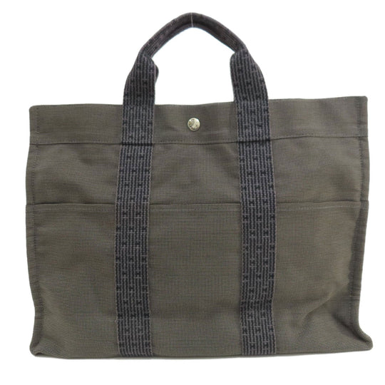 HERMES Handbag canvas gray Her LineMM Women(Unisex) Used Authentic