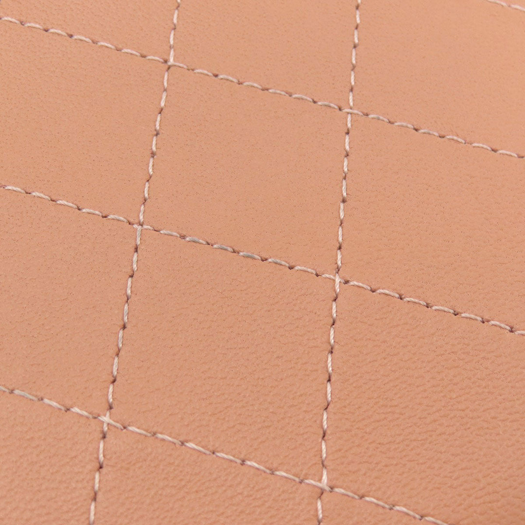 CHANEL Handbag Calfskin pink Vanity 2WAY Gold Metal Women Used Authentic