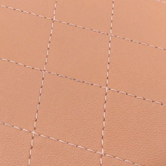 CHANEL Handbag Calfskin pink Vanity 2WAY Gold Metal Women Used Authentic