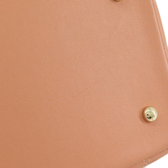 CHANEL Handbag Calfskin pink Vanity 2WAY Gold Metal Women Used Authentic