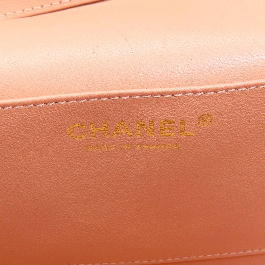 CHANEL Handbag Calfskin pink Vanity 2WAY Gold Metal Women Used Authentic