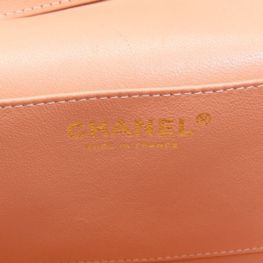CHANEL Handbag Calfskin pink Vanity 2WAY Gold Metal Women Used Authentic
